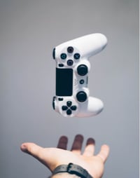 white ps4 controller